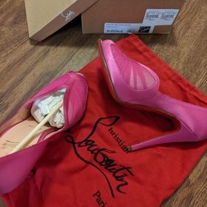 Christian Louboutan Satin Pumps (size 8)